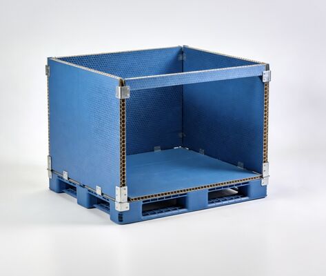 kaufen Langlebige, leichte Wabenplatten-Klappbox mit faltbarem Großbehälter-Design online manufacture